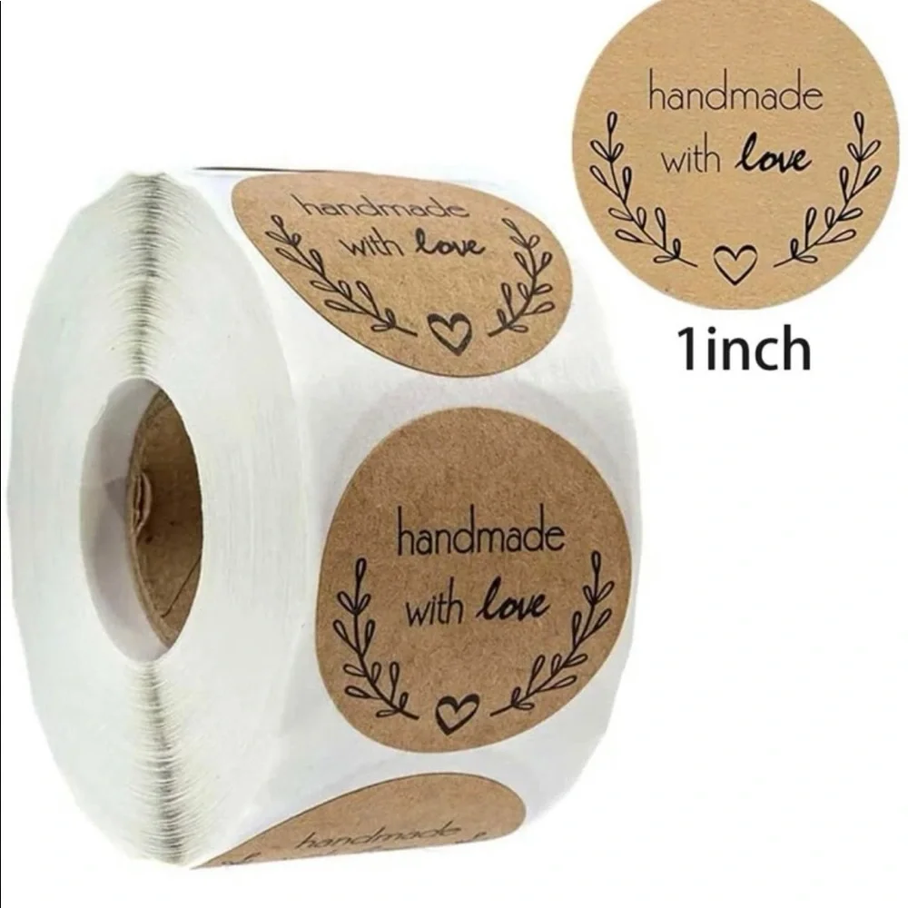 Handmade with love stickers